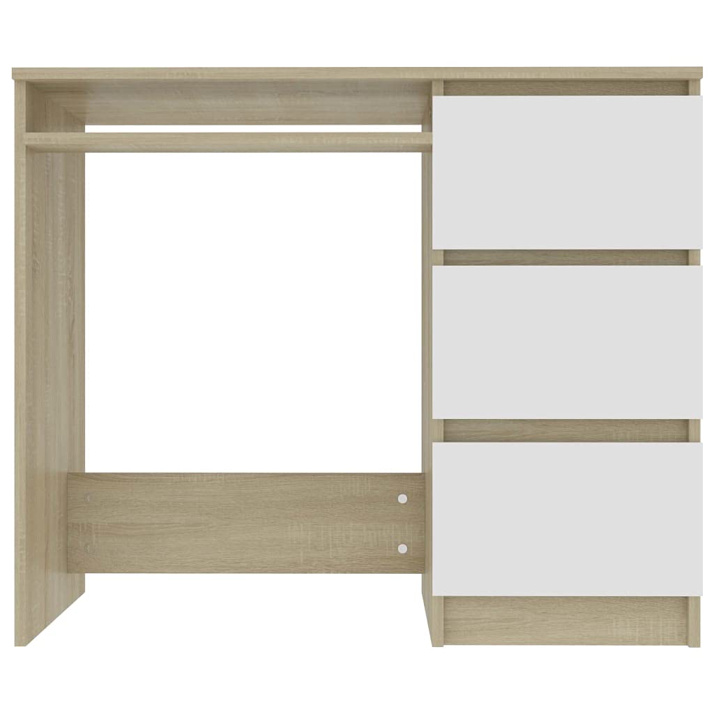 Modern Computer Desk with 3 Drawers - 35.4