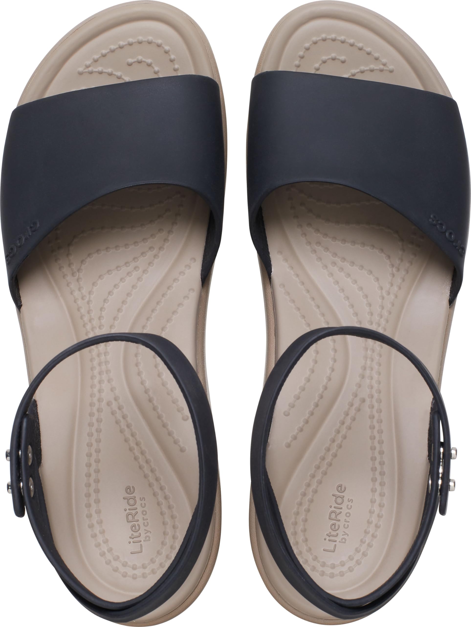 Crocs Women's Brooklyn Ankle Strap Wedge Sandals - Comfortable & Stylish Summer Shoes for Walking, Beach, and Casual Outings