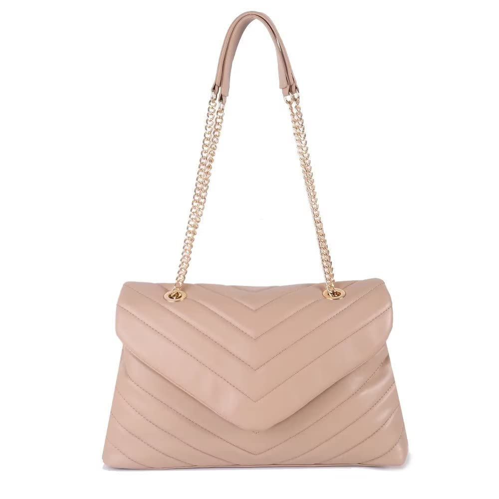 Stylish Women's Crossbody Bags - Lightweight PU Leather Quilted Designer Handbag with Adjustable Chain Strap | Perfect for Daily Use, Travel, Shopping & Date Nights