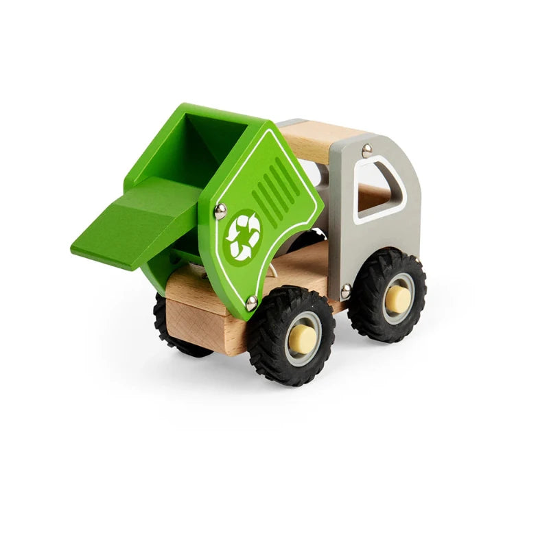 Wooden Recycling Truck Toy for Kids - Eco-Friendly Educational Play Vehicle for Pretend Play & Waste Management Learning - Perfect for Home, Classroom & Outdoor Playtime