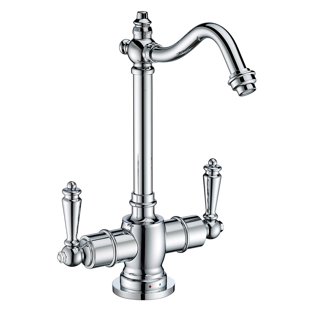 Instant Hot and Cold Water Dispenser Faucet - Traditional Swivel Spout for Kitchen Sink | Perfect for Coffee, Tea, Baby Formula & Cooking