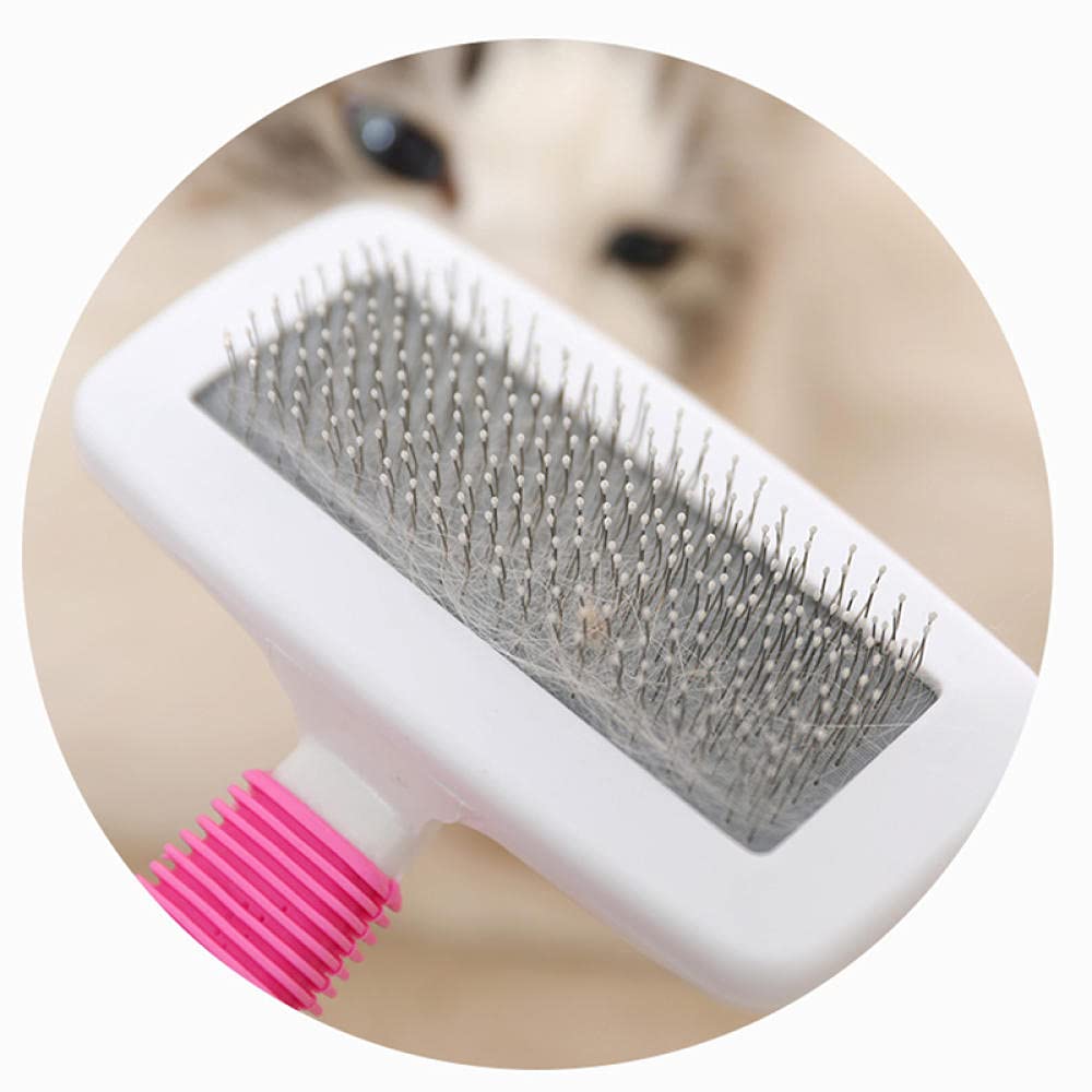 Premium Dog & Cat Grooming Brush - Dual-Sided Pet Hair Removal Comb for Shedding Control, Detangling & Massage - Blue Pet Grooming Supplies for Dogs & Cats - Perfect for Home Grooming, Shedding Season & Professional Pet Care