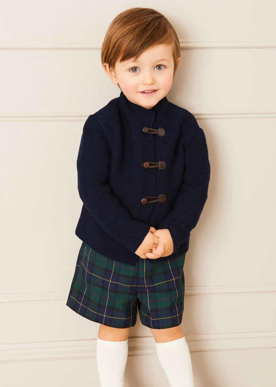 Navy Blue Toggle Fastening Cardigan for Kids (12 Months to 10 Years) - Perfect for School, Playdates & Outdoor Adventures