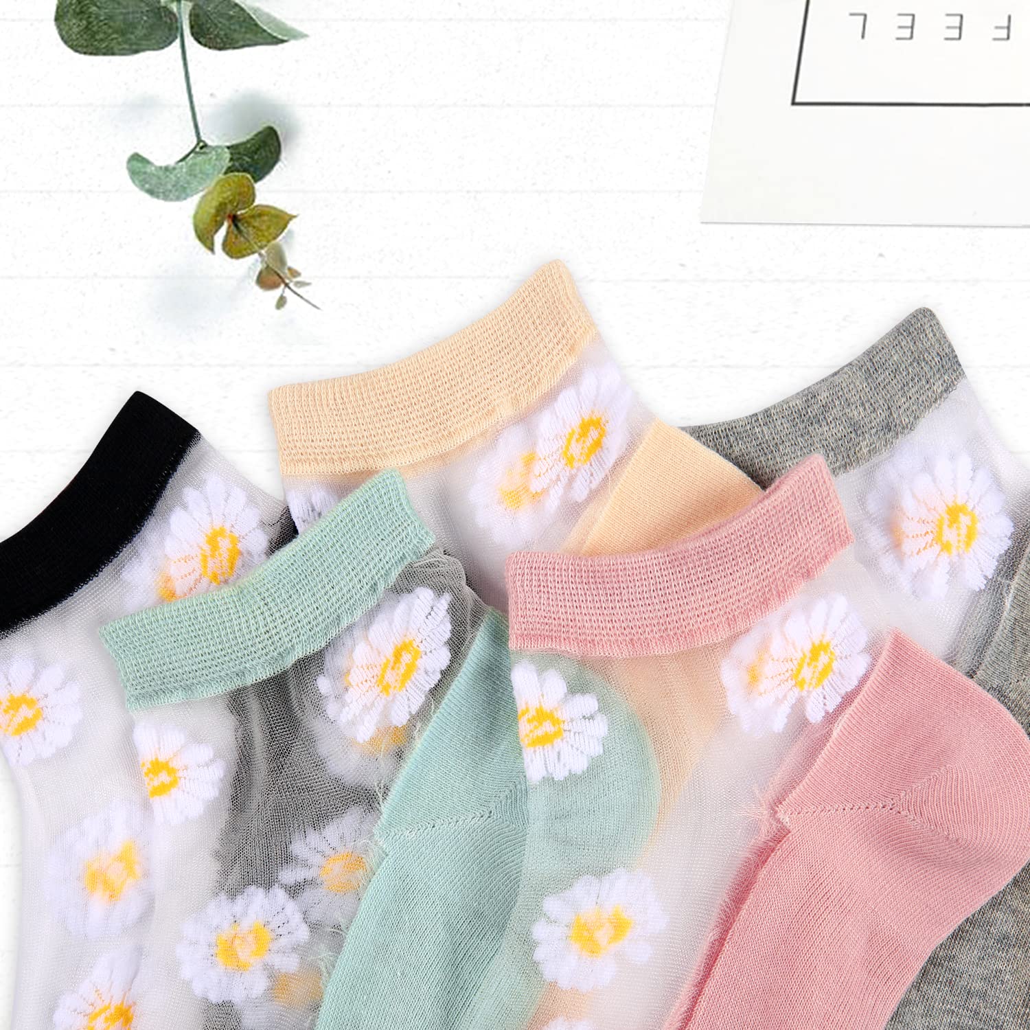Benefeet Sheer Ankle Socks for Women - Thin Lace Nylon Summer Socks for Casual Wear