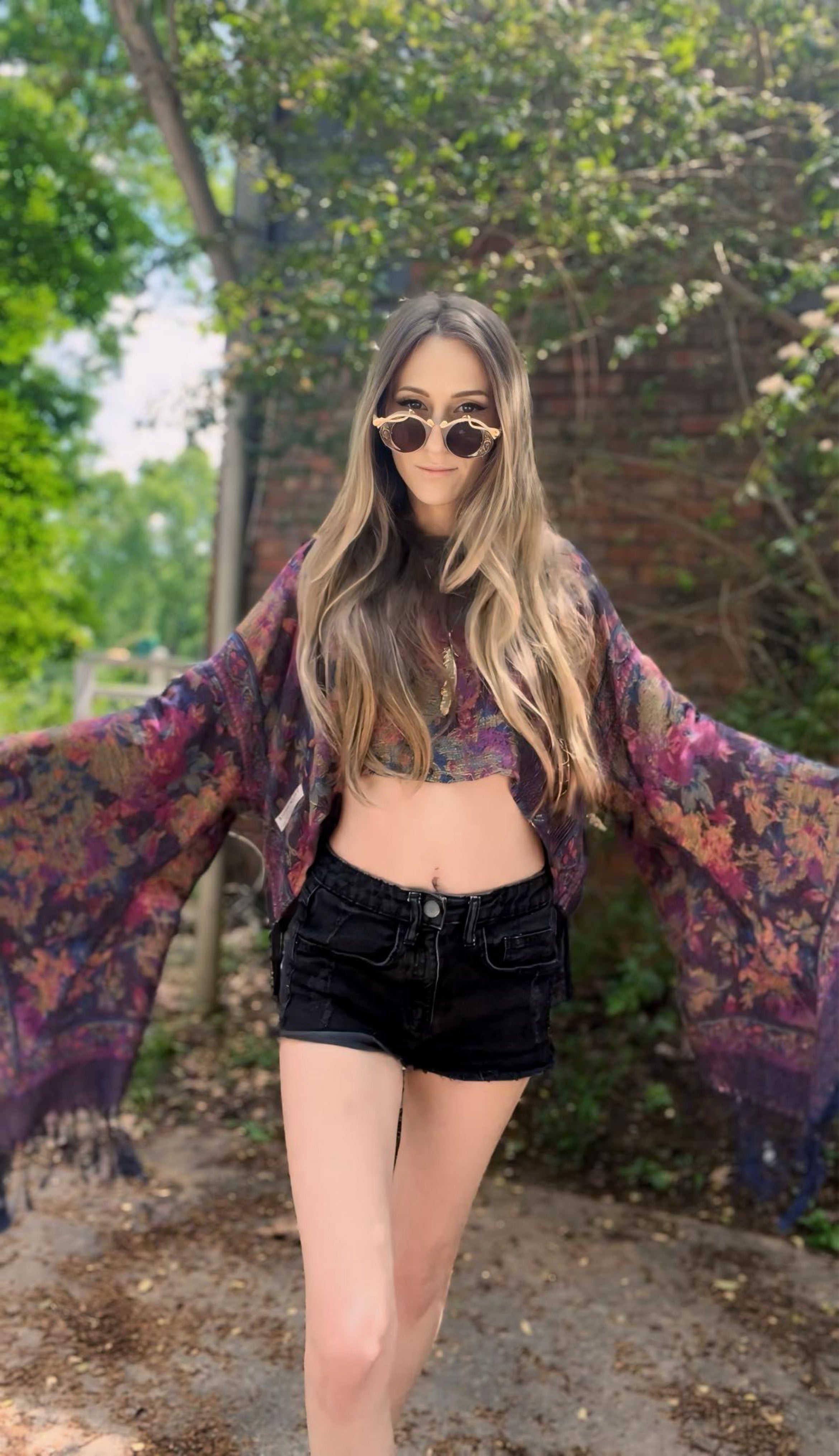 Butterfly Bell Pash Top - Stylish Paisley Print Women's Blouse for Casual Wear & Boho Fashion