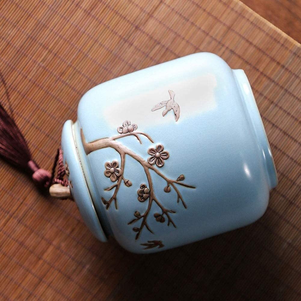 Elegant Blue Cremation Urn for Ashes - Sealed Keepsake Urn with Smooth Finish, Mini Funeral Urn for Home Display, Burial or Memorial Ceremony - Perfect for Honoring Loved Ones at Home, Office or Sacred Spaces