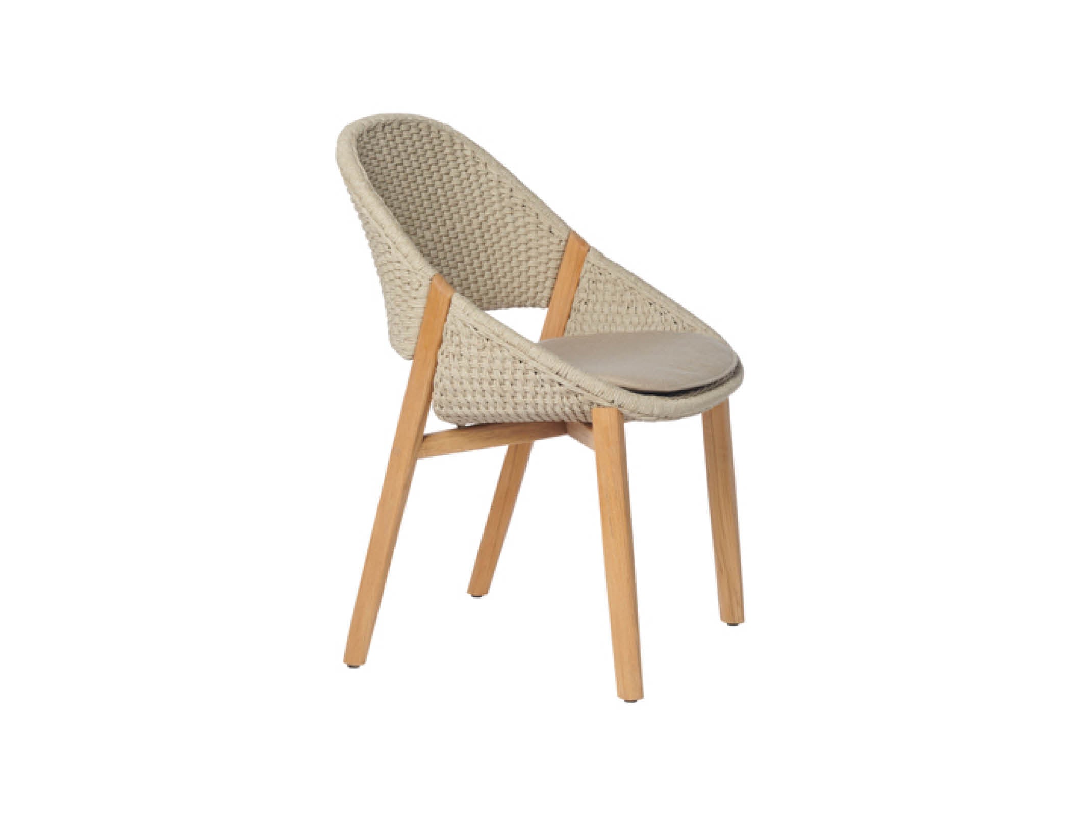 Elio Modern Dining Chair - Sturdy Wooden Kitchen Chair with Upholstered Seat - Perfect for Dining Room, Kitchen, and Breakfast Nook