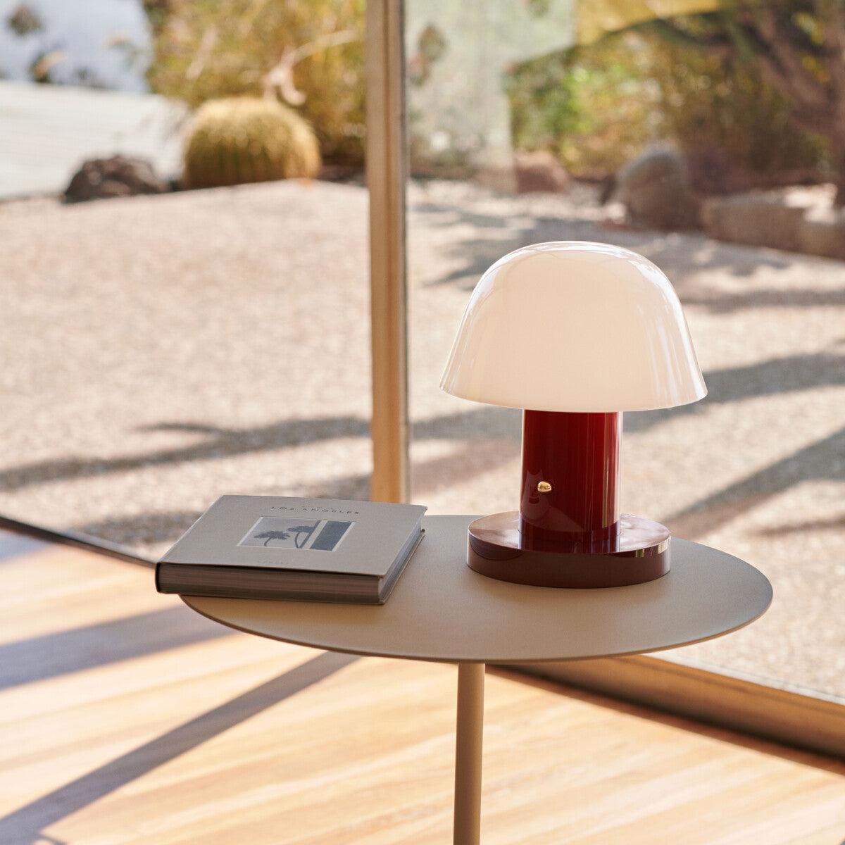 Mushroom Bliss Cordless Lamp - Portable LED Night Light for Bedroom, Nursery, Kids Room - Perfect for Relaxation, Reading & Decor