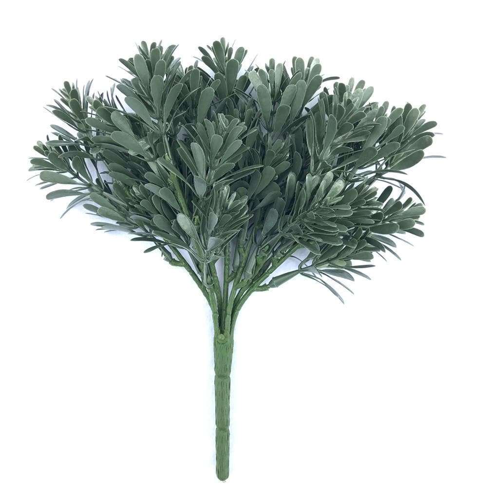 5 Pack Artificial Cypress Stems - UV Resistant 25cm Faux Greenery for Home Decor, Wedding Centerpieces & DIY Crafts