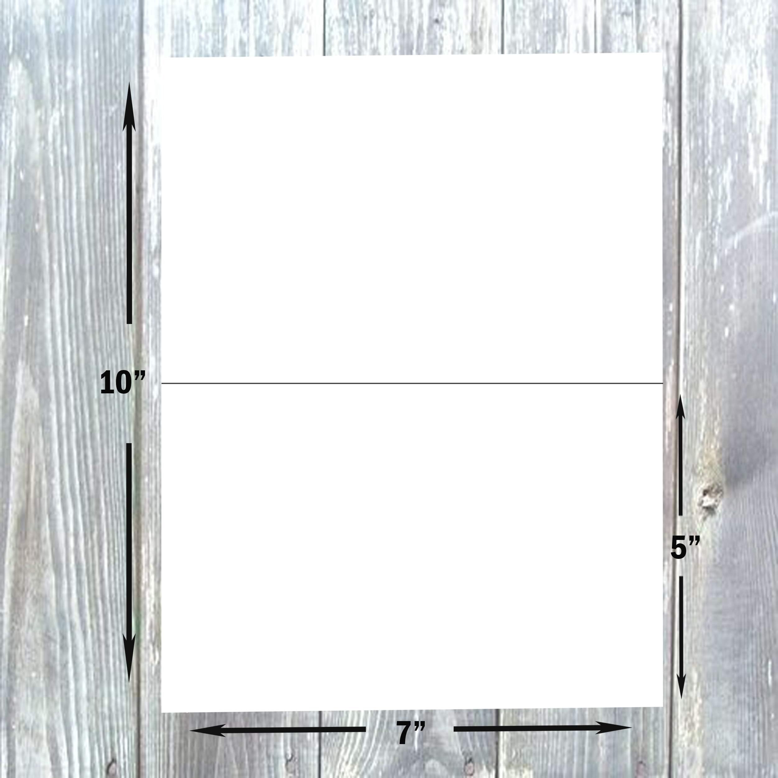 Premium 80 lb White Cardstock Paper - 5 x 7 Inch Blank Folded Cards (100 Pack) - Heavyweight Printer-Friendly Card Stock for Greeting Cards, Invitations & Stationery - Perfect for DIY Crafts, Wedding Invites & Business Cards