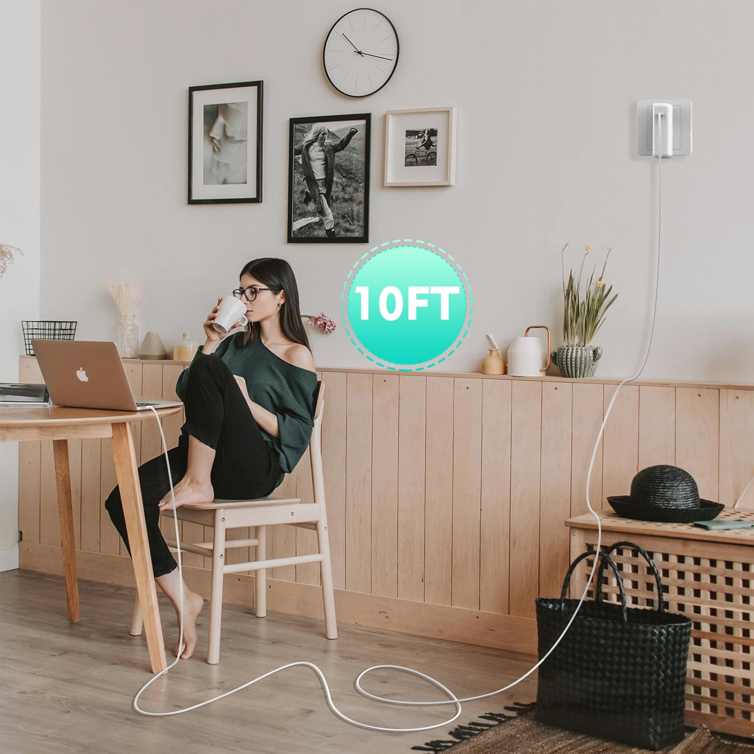 118W USB C Fast Charger for MacBook Pro & Air 13/14/15/16 inch - Compatible with iPad Pro & All USB-C Devices - Includes Charge Cable - Perfect for Home, Office & Travel Charging