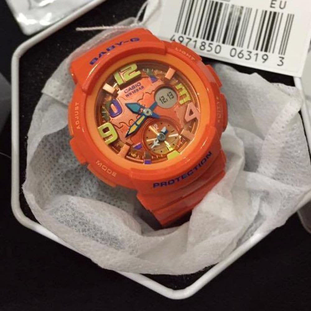 CASIO BABY-G BGA-190-4BDR Women's Digital Sports Watch - Shock Resistant, Water Resistant, LED Light - Perfect for Running, Swimming & Outdoor Activities