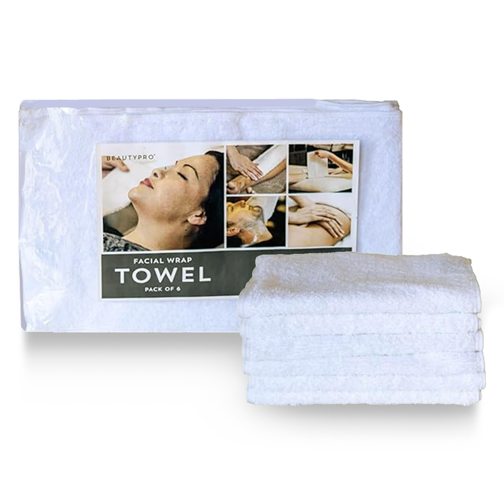 Facial Wrap Towel - 6 Pack Soft Spa Headband for Skincare, Washing Face & Makeup Removal | Perfect for Home Spa, Salon & Beauty Routine