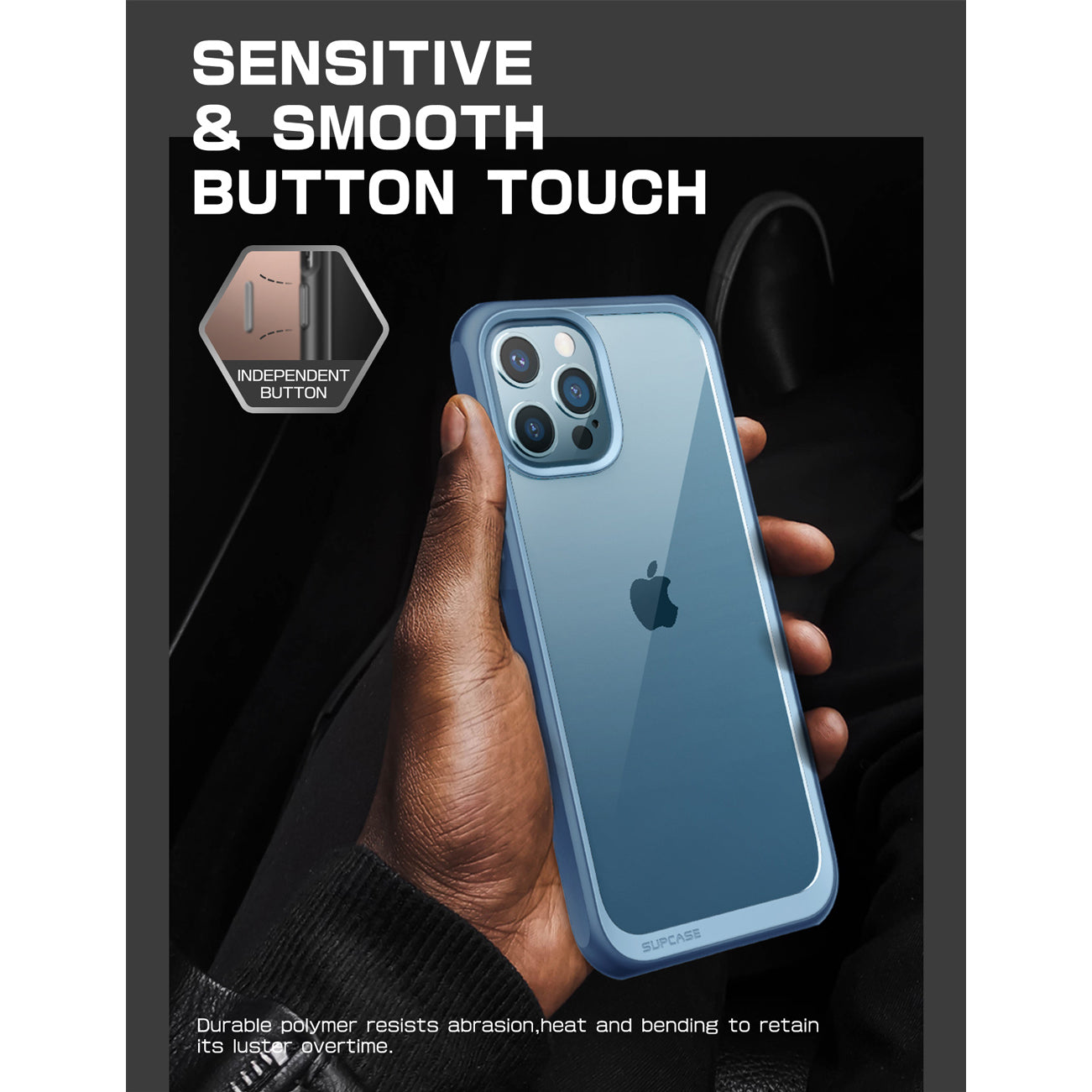 iPhone 13 Pro Max Case 6.7 Inch - Unicorn Beetle Style Slim Clear Protective Cover in Blue | Shockproof & Scratch Resistant | Perfect for Everyday Use, Travel & Outdoor Activities