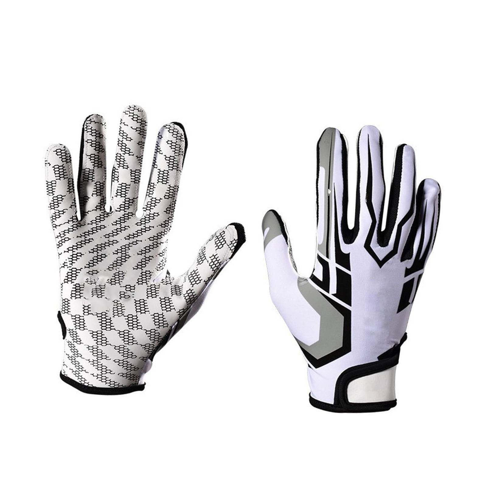 Best Football Receiver Gloves for Men - Grip-Enhancing Touch Gloves for Football, Rugby & Training (Size L) - Perfect for Game Day, Practice & Outdoor Sports