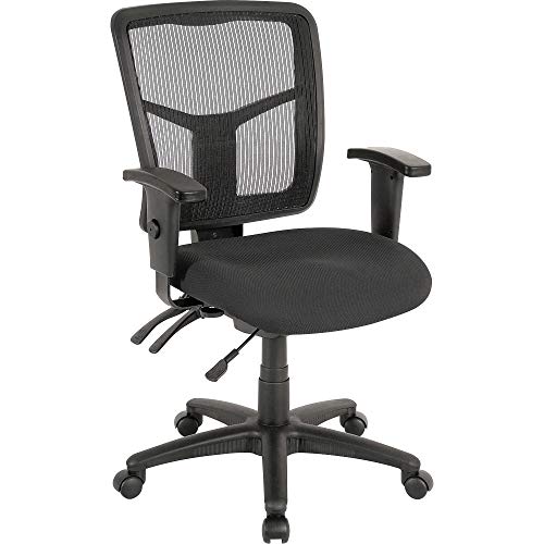 Black Mesh Back/ Black Fabric Seat