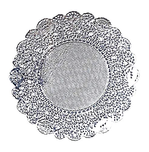 Premium Disposable Rectangular Paper Doilies 250 Sheets - Dust-Free, Clean Cut, Elegant Lace Design - Perfect for Wedding, Party & Table Decor (12 Inch, Silver) - Ideal for Cake Stands, Dessert Displays & Buffet Tables