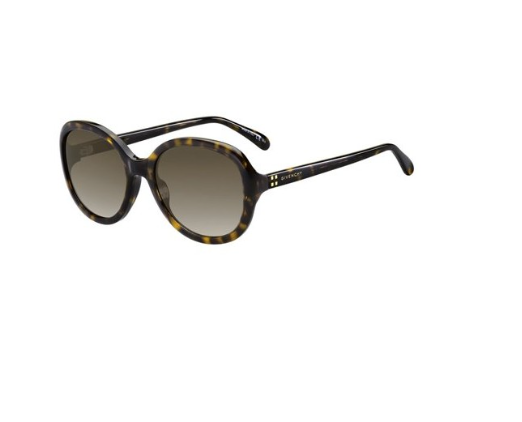 Givenchy GV 7124/S YWP/HA Havana Brown Oval Women's Sunglasses - Stylish UV Protection for Fashionable Outfits & Summer Vacations