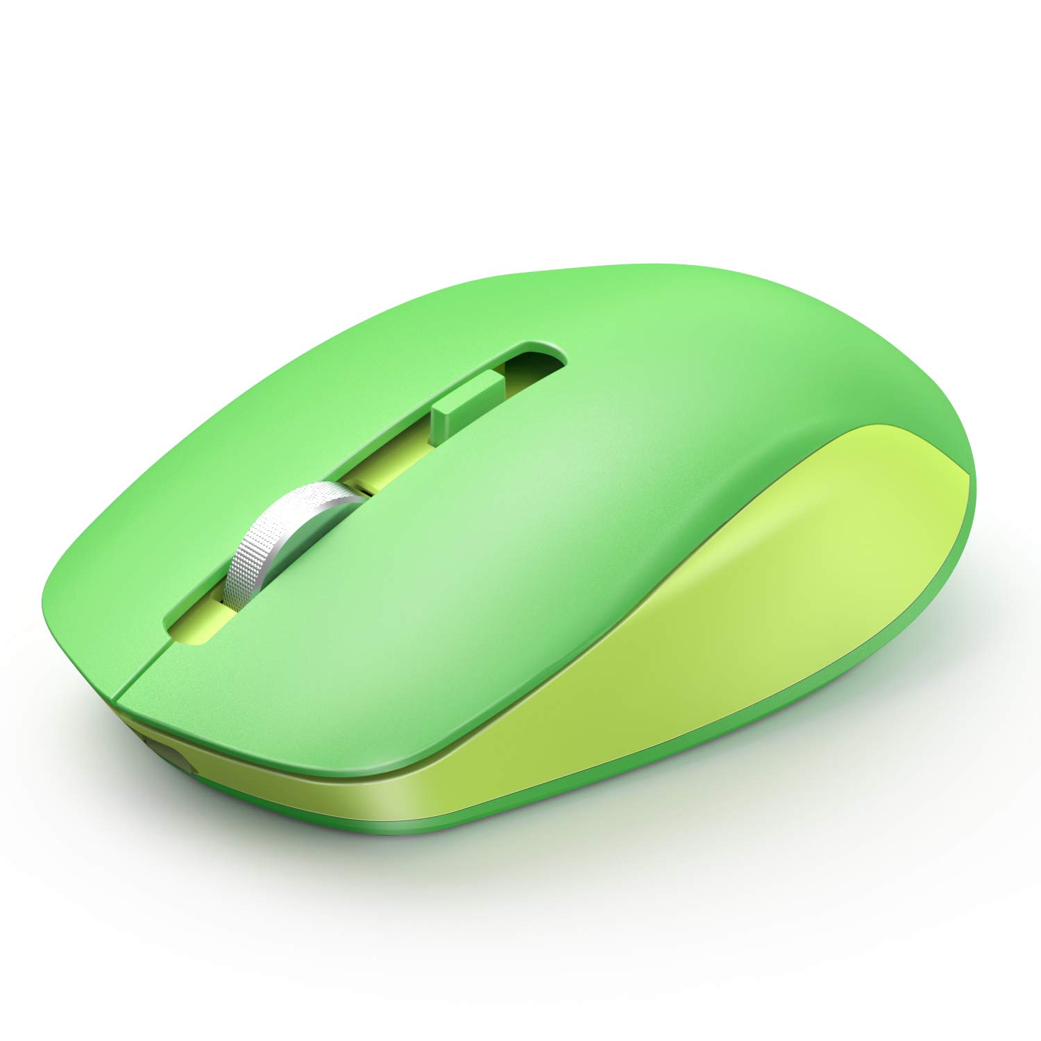 Seenda 2.4G Wireless Mouse with Nano Receiver - 3 Adjustable DPI Levels, Ergonomic Optical Mouse for Laptop, PC, Chromebook, Notebook - Portable Computer Mouse for Office, Home & Travel (Green)