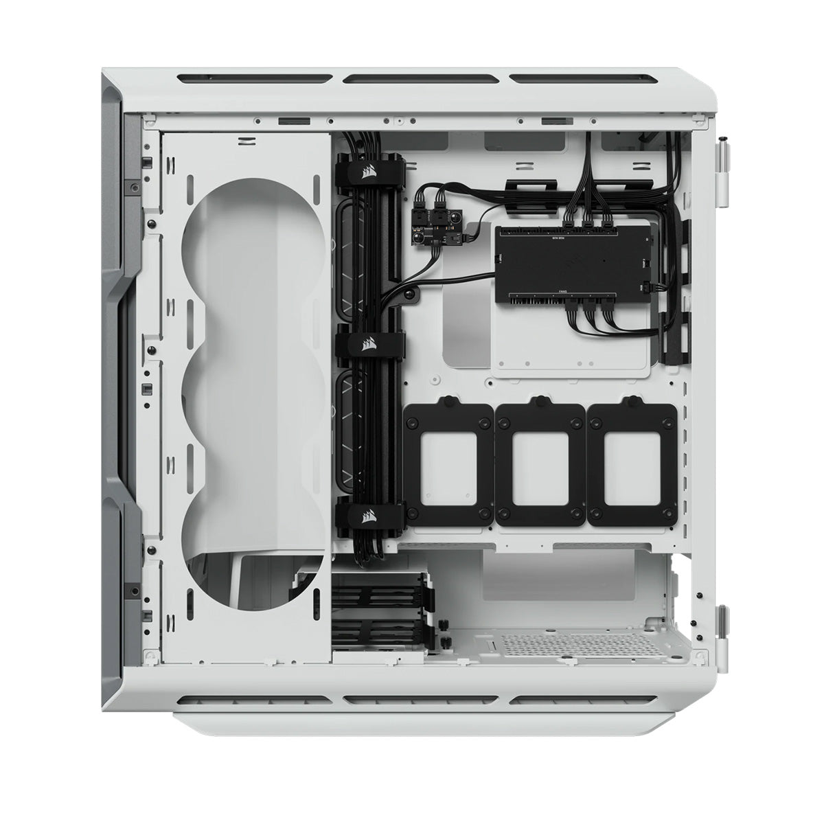 Corsair iCUE 5000T RGB Mid Tower PC Gaming Case - White | High Airflow Tempered Glass Design | Perfect for Gaming Rigs & Streaming Setups