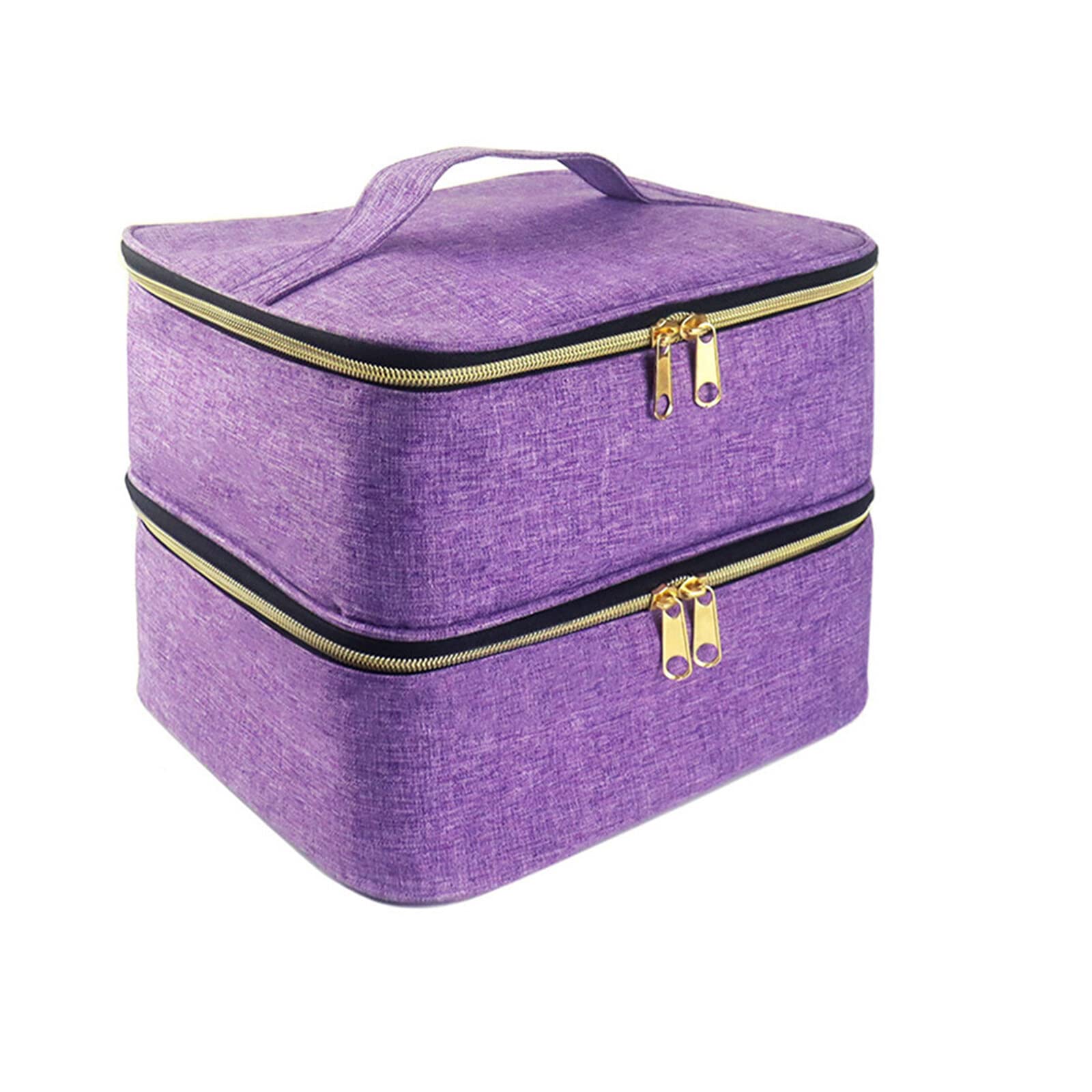 Yinuoday Professional Nail Polish Organizer Bag - Travel Storage Case Holds 30 Bottles (0.5 fl.oz) - Portable Manicure Tools Carrying Case for Nail Technicians & Home Use - Perfect for Salon, Travel, and At-Home Nail Care