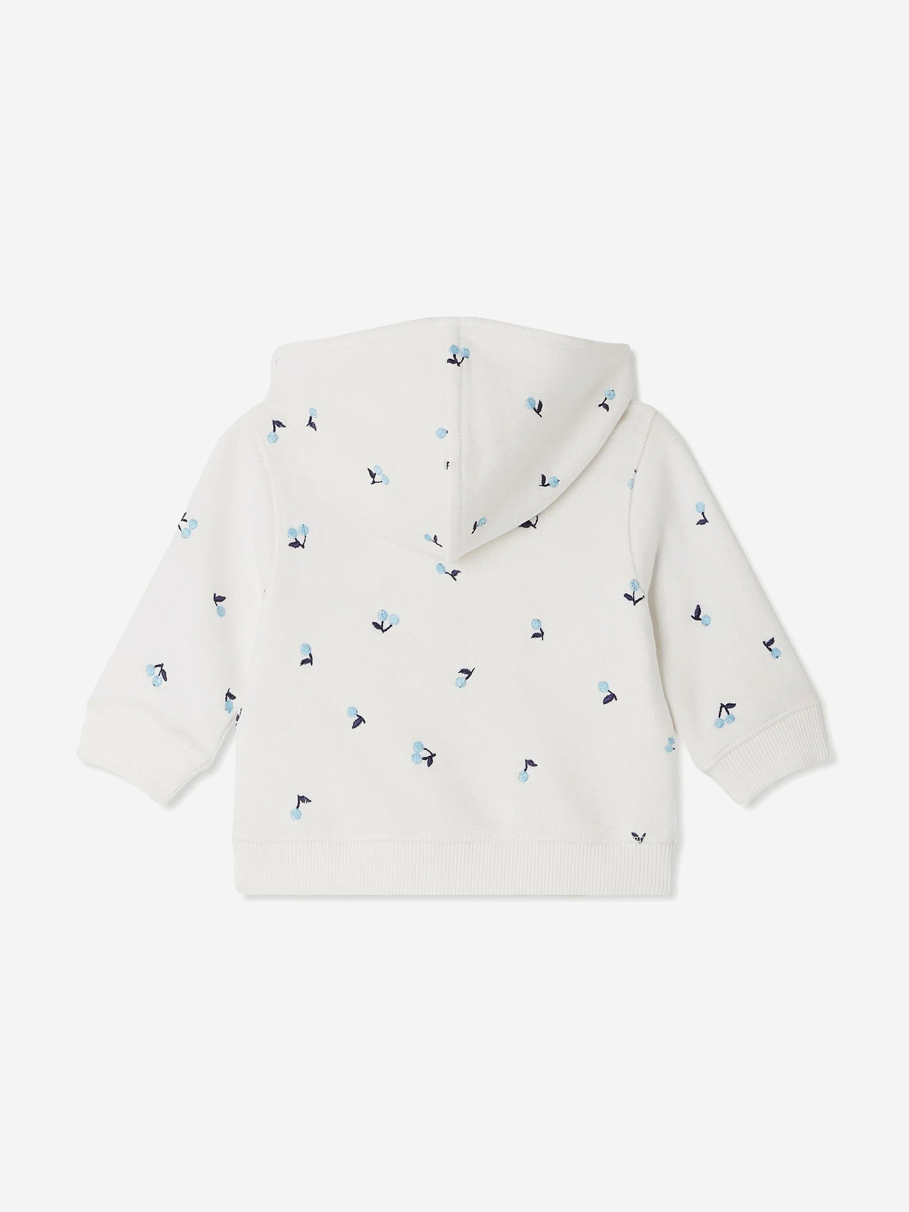 Baby Girls Ivory Tibou Zip Up Top - Soft & Cozy Pullover for Toddlers - Perfect for Playdates, Daycare & Outdoor Adventures