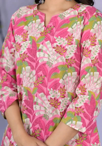 Premium Pink Petal Cotton Co-Ord Set for Women | Soft & Comfortable Matching Outfit | Perfect for Casual Wear, Lounge, and Summer Outfits