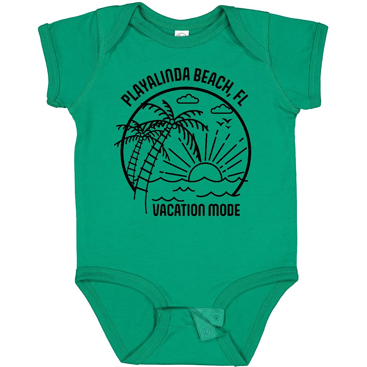 Inktastic Summer Vacation Mode Playalinda Beach Florida Baby Bodysuit - Cute Outfit for Beach Trips, Family Photos & Florida Vacations
