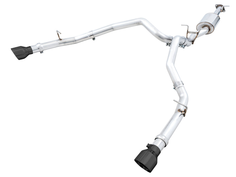 AWE 0FG Cat Back Exhaust System with Dual Rear Bumper Exit & Black Tips - Compatible with Ram 1500 5.7L Hemi (2019-2024) | Enhanced Performance & Aggressive Sound for Off-Road & Daily Driving