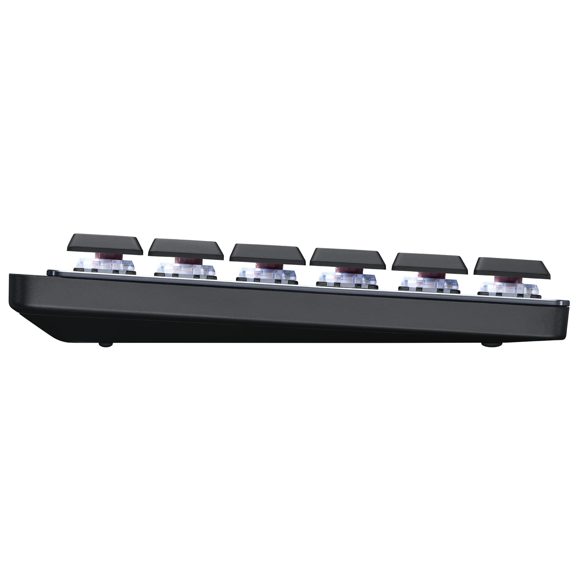 Logitech MX Mechanical Wireless Illuminated Keyboard with USB Hub - Backlit, Bluetooth & USB Connectivity for Mac/Windows - Perfect for Office, Gaming & Programming Workspaces