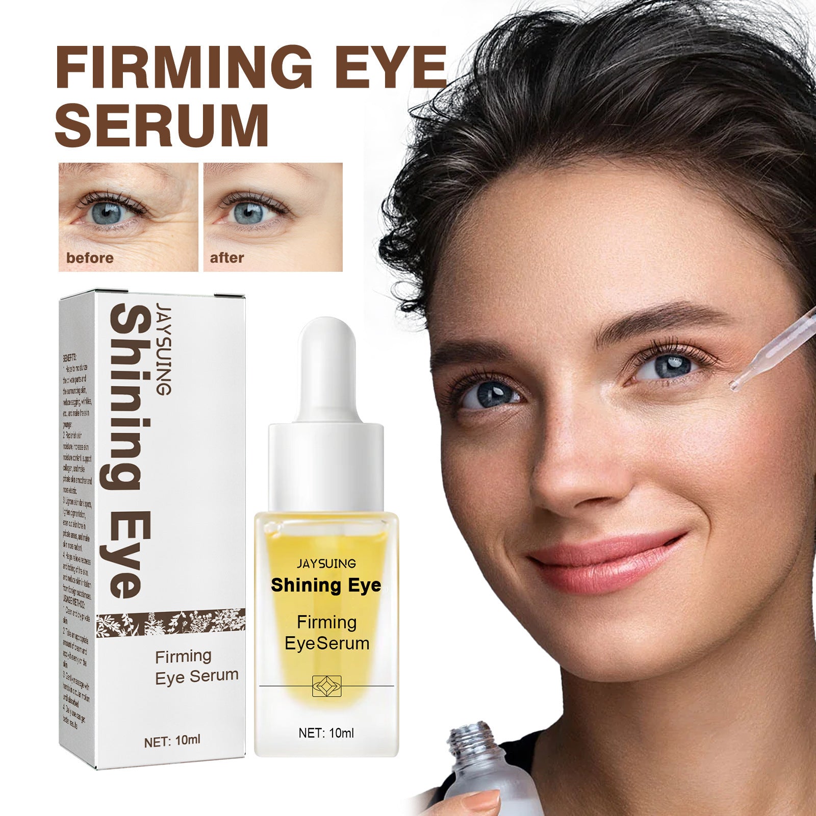 Hydrating Eye Cream for Dark Circles & Wrinkles - Anti-Aging Under Eye Treatment for Puffiness & Fine Lines - Perfect for Night & Day Skincare Routine