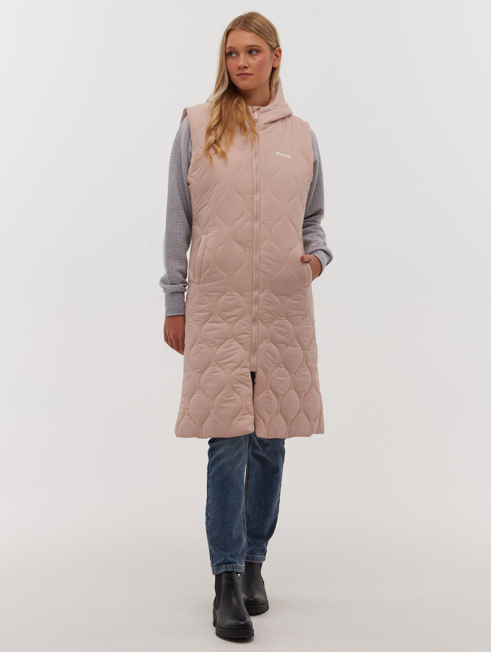 Recca Honeycomb Quilted Maxi Vest for Women - Lightweight Winter Puffer Vest with Pockets - Perfect for Outdoor Activities, Hiking & Casual Wear