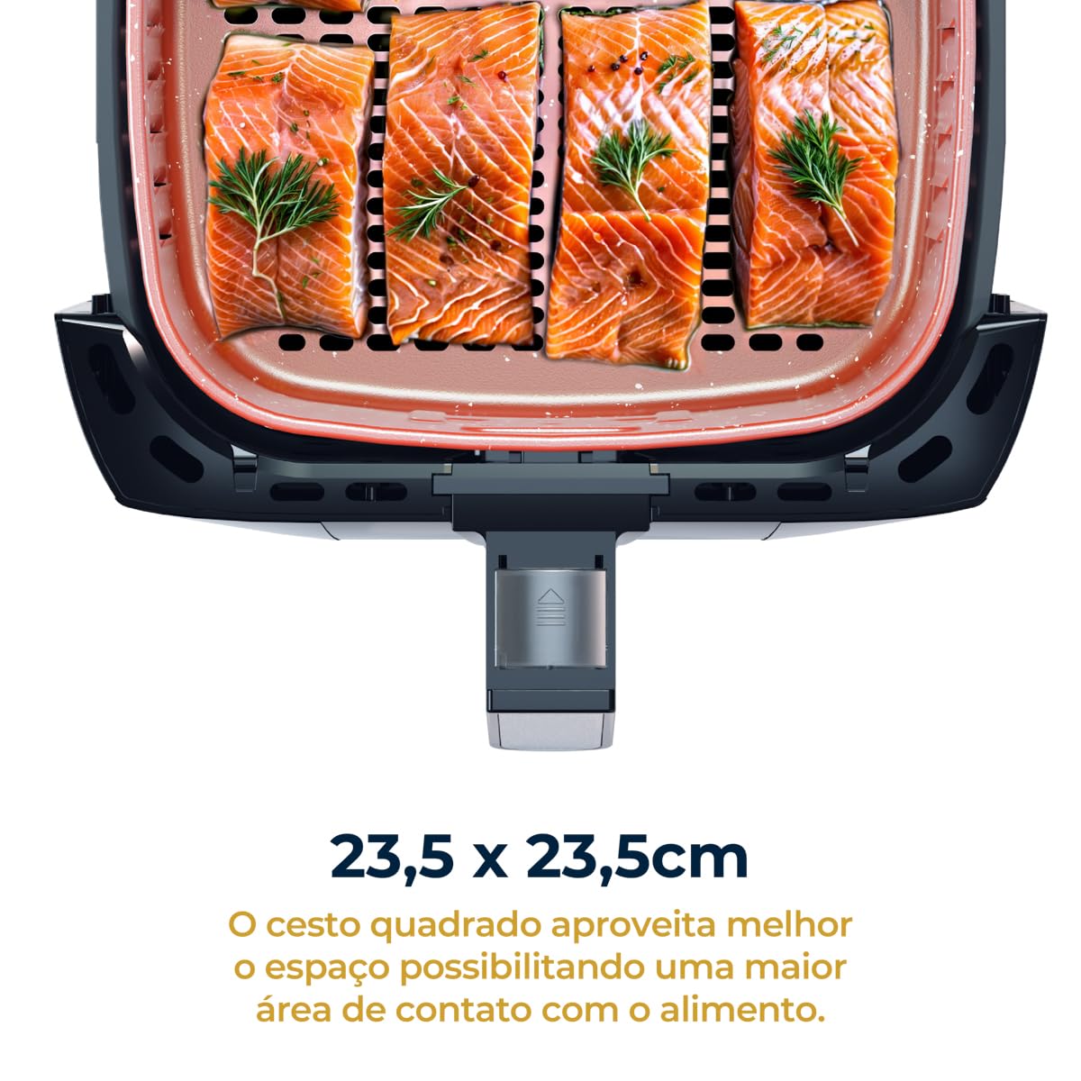 Britânia 5.5L 1500W Air Fryer (BFR50 Redstone) - Large Capacity, 220V, Healthy Oil-Free Cooking - Perfect for Family Meals, Snacks & Crispy Fried Foods