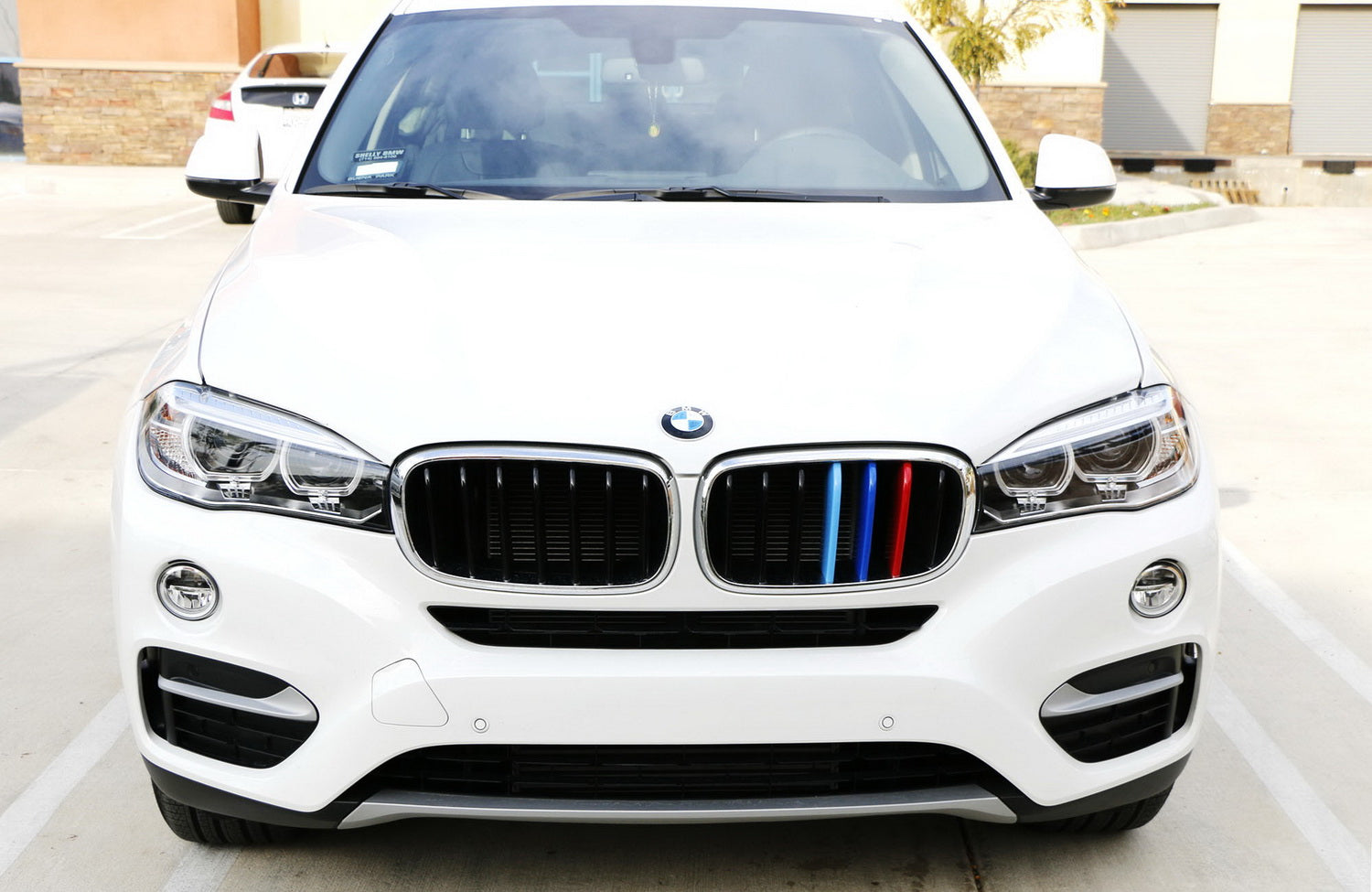 BMW F16 X6 (2017-2018) ///M Style Colored Grille Insert Trims with 7 Beam Standard Grill - Upgrade Your Car's Front End for a Sporty Look | Perfect for Car Enthusiasts & Show Car Modifications