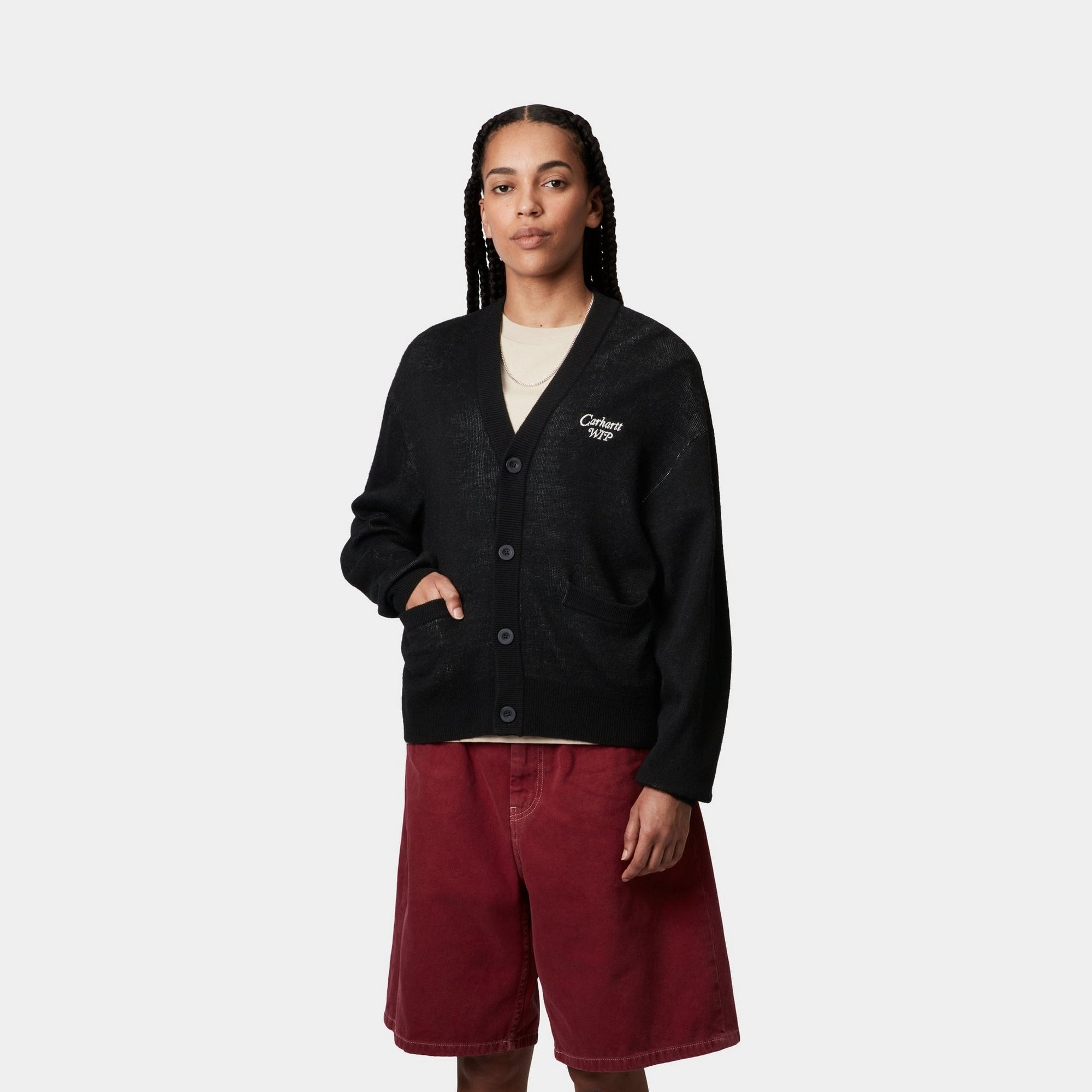 Women's Heartbreaker Cardigan - Soft Knit Open Front Sweater for Fall & Winter | Black & Wax Color | Perfect for Layering, Office Wear & Casual Outfits