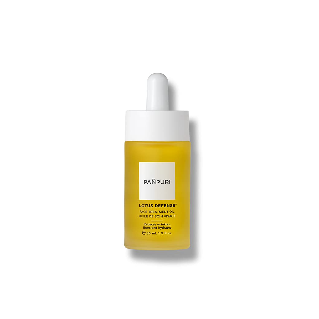 Anti-Pollution Lotus Defense Face Treatment Oil - 30ml | Hydrating & Protective Facial Oil for Dry Skin | Perfect for Daily Skincare Routine & Urban Pollution Defense