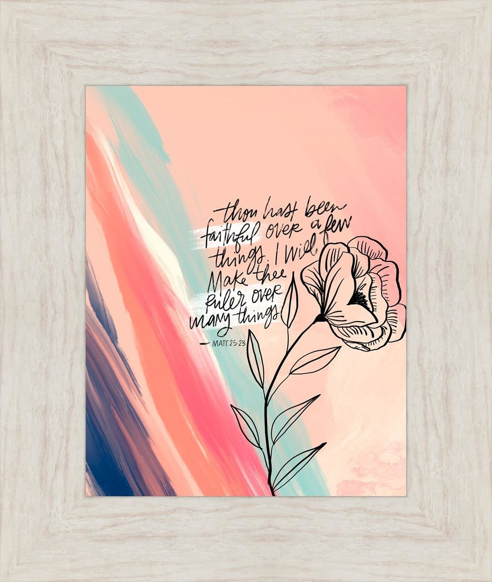 Faithful By Rhonna Farrer - Inspirational Christian Wall Art & Home Decor for Bedroom, Living Room, Office - Perfect for Gifts, Bible Study & Faith-Based Interior Design