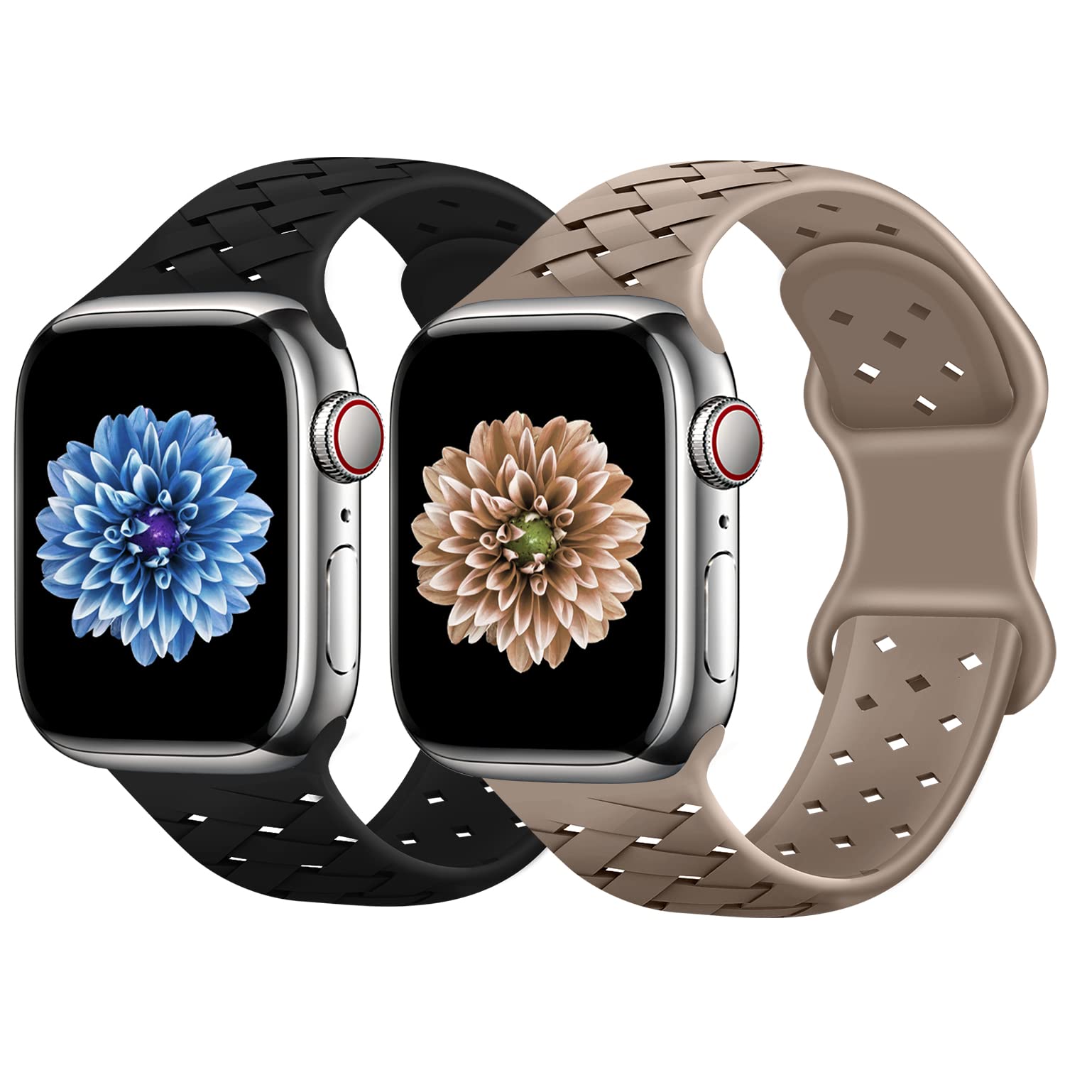 Soft Silicone Watch Bands Compatible with Apple Watch 38mm 40mm 41mm 42mm 44mm 45mm 49mm - Sport Strap for iWatch Ultra SE Series 8/7/6/5/4/3/2/1 - Waterproof, Comfortable Wristband for Women & Men - Perfect for Running, Swimming & Everyday Wear