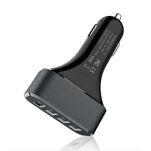 48W 4-Port USB Car Charger Fast Charging for iPhone Samsung Huawei iPad - Perfect for Road Trips & Family Travel