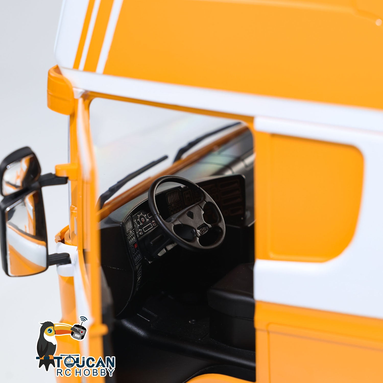 1/14 Scale R620 High Roof Plastic RC Truck Cabin Shell for 6x6 & 6x4 Remote Control Tractor - Unassembled & Painted - Perfect for RC Car Enthusiasts & DIY Model Builders