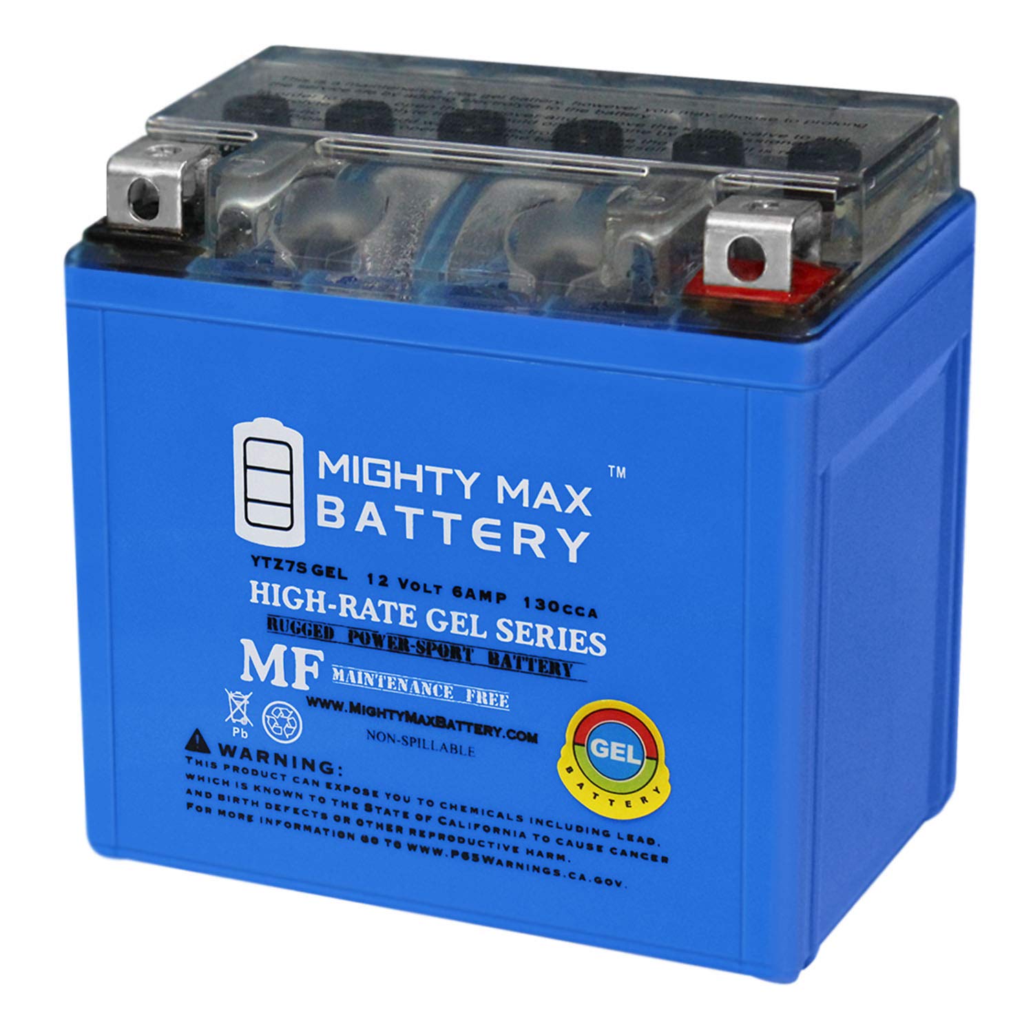 Mighty Max 12V 6AH GEL Replacement Battery for KTM 505 XC ATV 2008-2009 - Compatible Power Solution for Off-Road Vehicles & Powersports Equipment