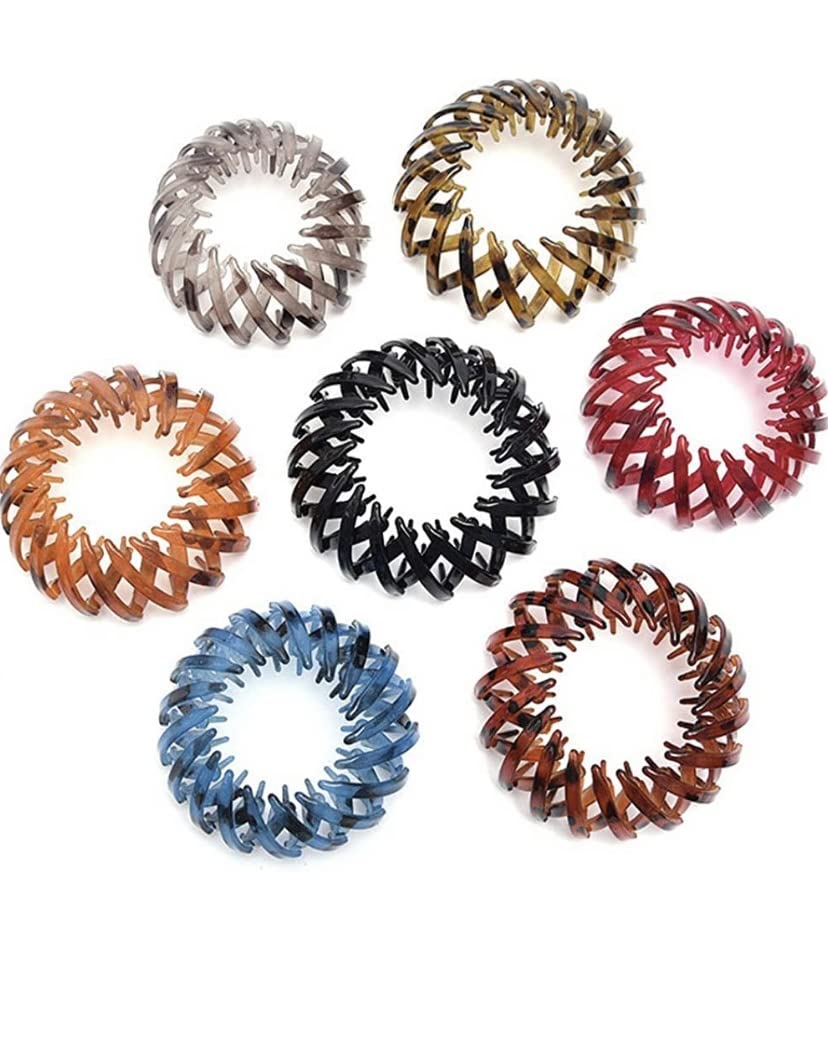Bird Nest Shaped Ponytail Holder & Hair Claw Clips - 2 Pack Hair Styling Tool for Women & Girls | Perfect for Bun Making, Updos, and Everyday Hair Accessories