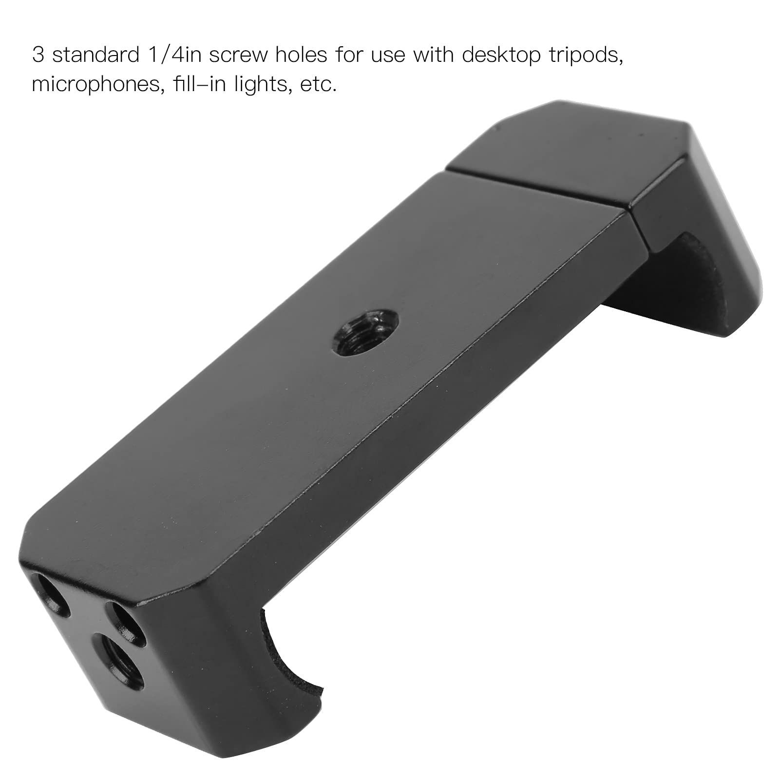 Universal All-Metal Smartphone Tripod Mount Clamp - Adjustable Width with 1/4