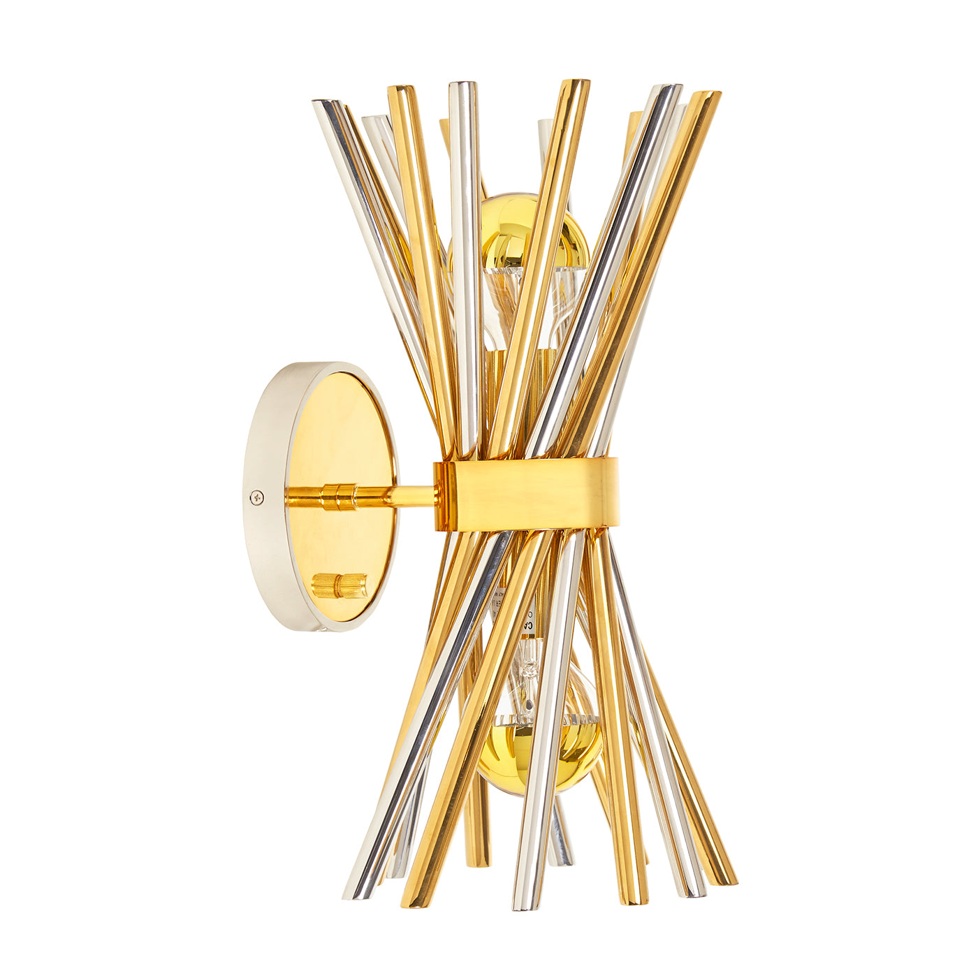 Stylish Electrum Sconce Wall Light - Modern Brass Finish for Living Room, Bedroom & Hallway Decor