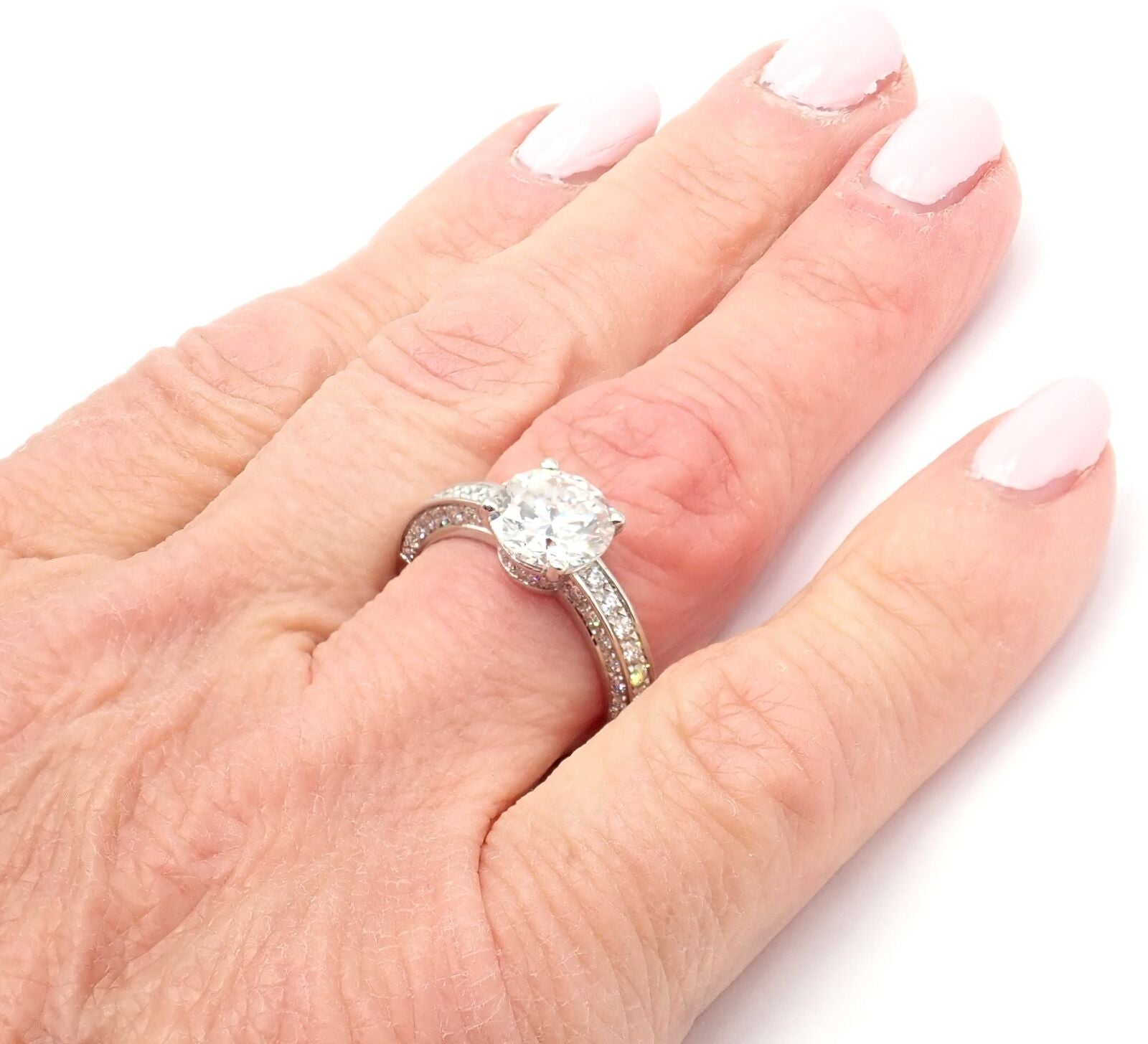 Authentic Bulgari Bvlgari Platinum 4.04ct VS1 F Diamond Engagement Ring with GIA Certificate - Perfect for Proposals, Weddings & Anniversary Gifts