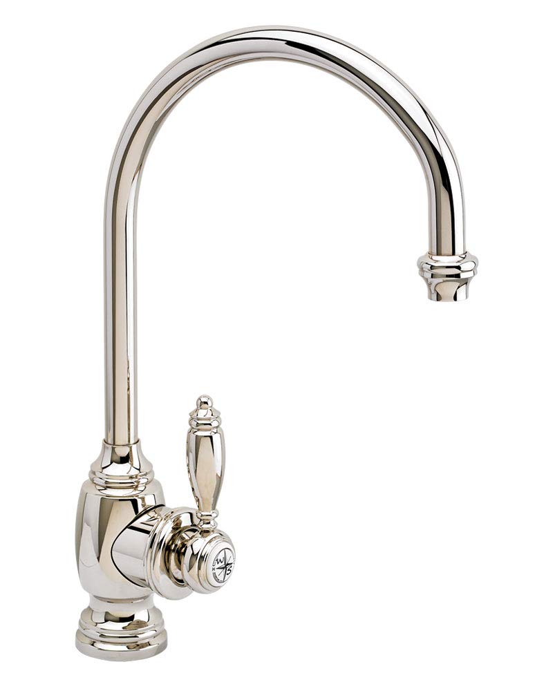 Waterstone 4300-SB Hampton Kitchen Faucet in Satin Brass - High Arc Pull-Down Sprayer for Modern Farmhouse & Traditional Kitchens