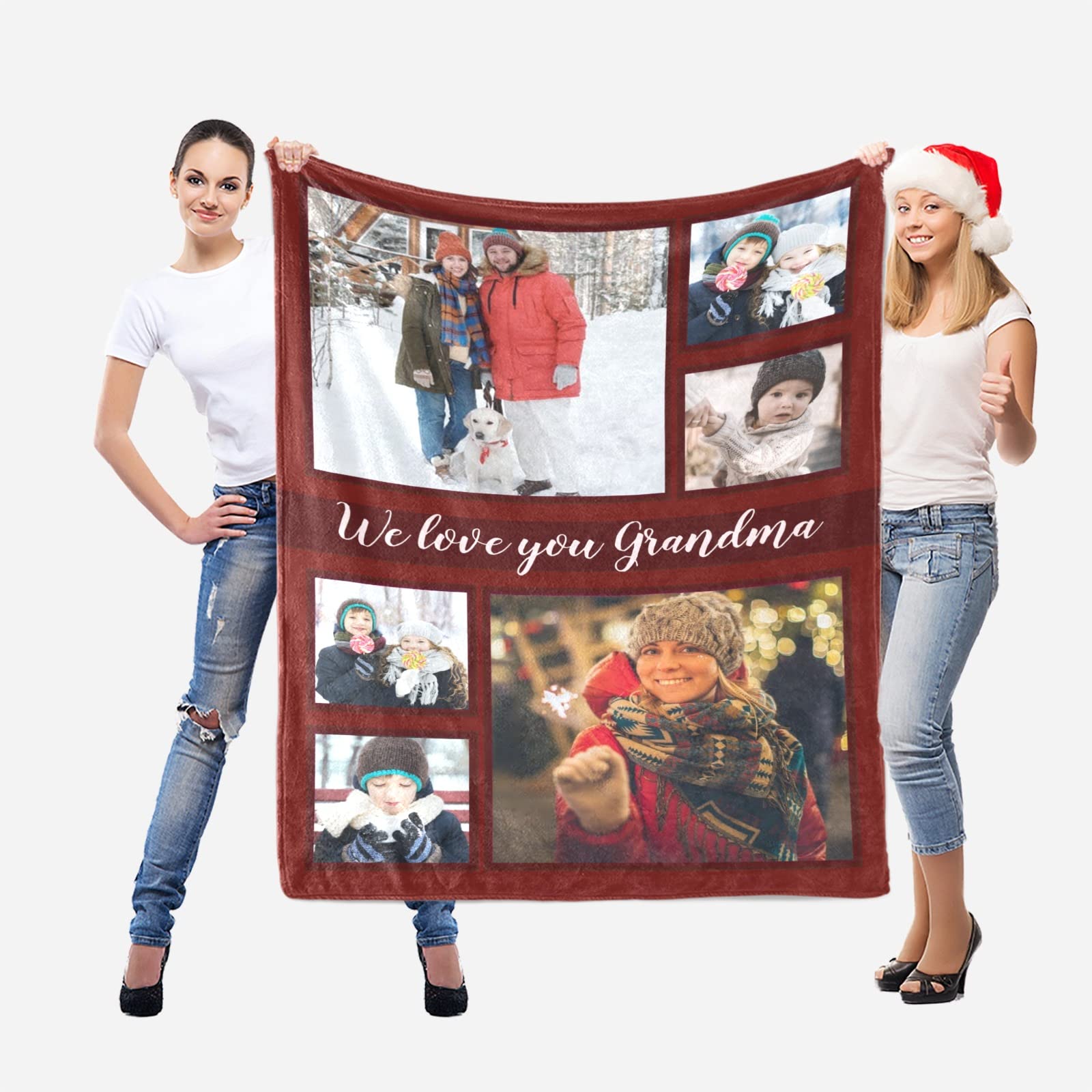 Personalized Photo Blanket Custom with Name - 32