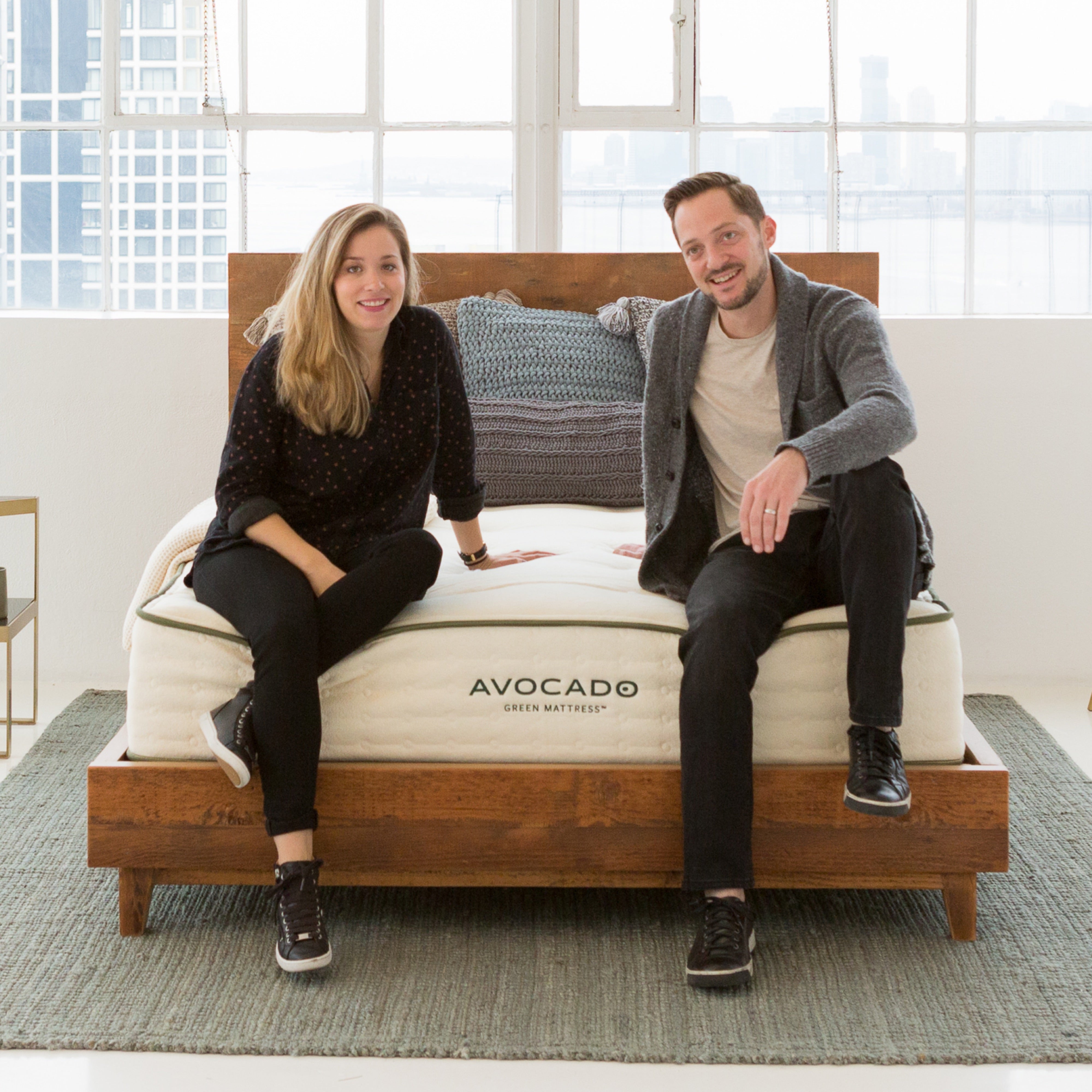 Solid Wood Bed Frame - Queen Size, Sturdy & Eco-Friendly Platform Bed with Underbed Storage | Perfect for Modern Bedrooms, Guest Rooms & Small Spaces
