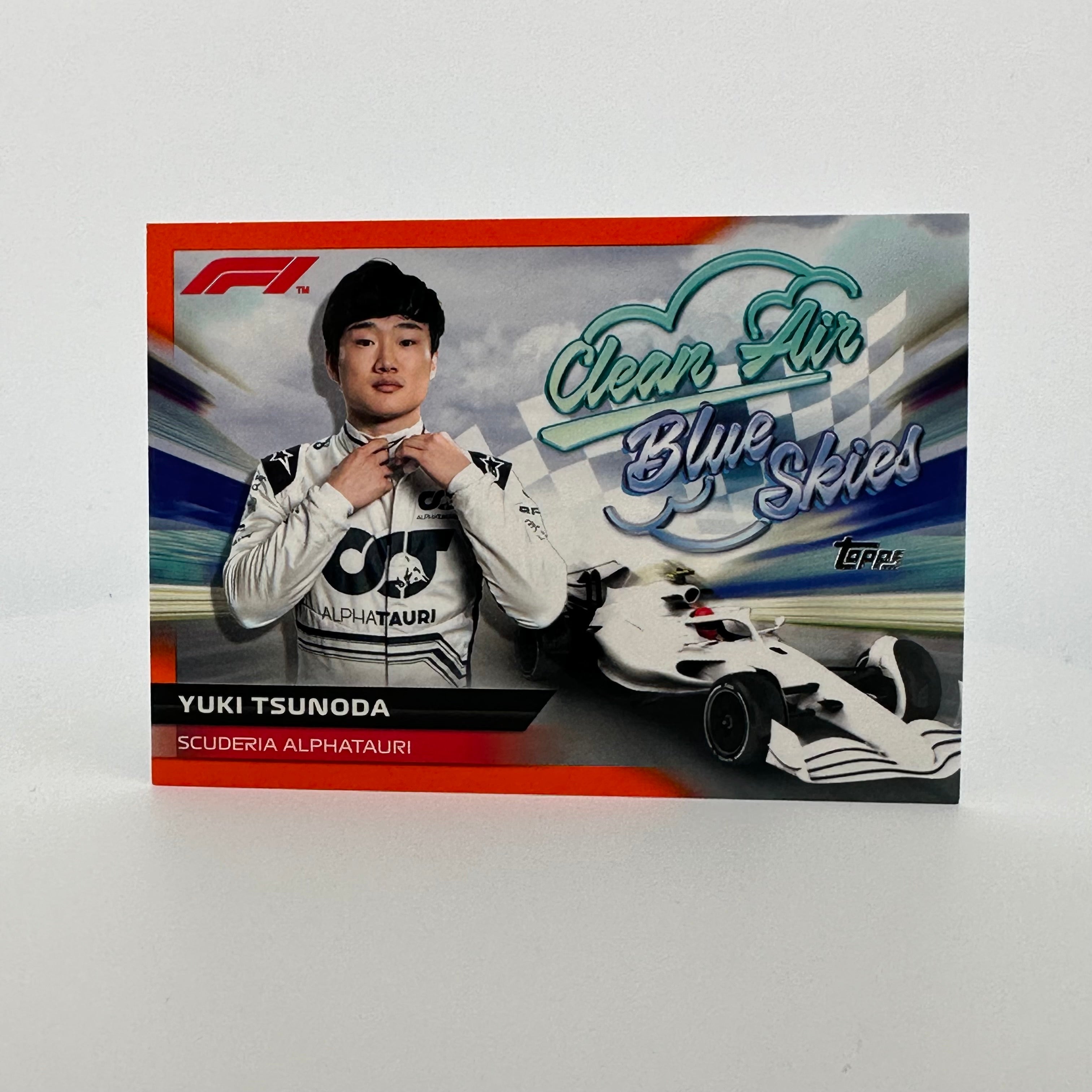 Yuki Tsunoda #CABSYT 5/25 Orange F1 Racing Merchandise - Support Clean Air & Blue Skies Initiative | Perfect for Formula 1 Fans and Eco-Conscious Collectors
