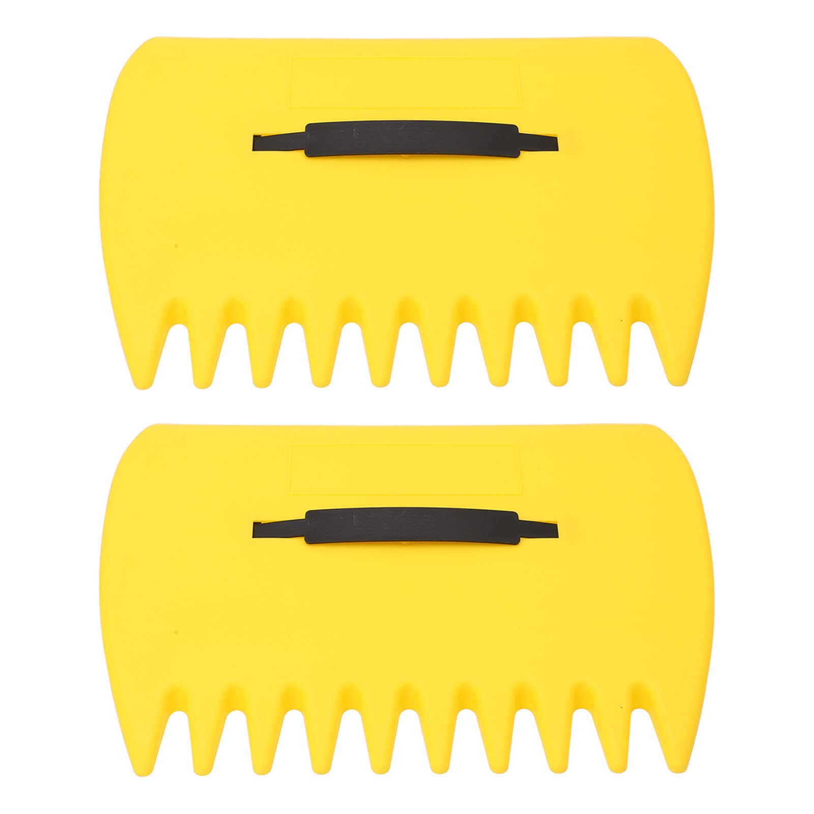 2PCS Serrated Leaf Grabber Rakes - Heavy Duty Garden Hand Rakes for Fall Leaves, Dead Branches & Yard Waste Collection | Ergonomic Outdoor Cleaning Tools for Lawn, Garden & Backyard Maintenance